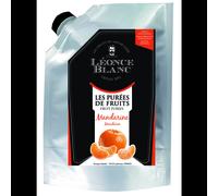 Leonce Blanc Mandarin fruit puree. Easy to store and resealable pouch - 1kg - Perfect for Cocktails, Smoothies, and Desserts.