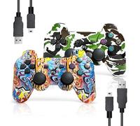 LeonDesigns P|S3 Gaming Controller, Kabelloses Move/Motion Controller Gamepad mit erweitertem Joystick Kompatibel mit P-S - 3 (Graffiti + Camouflage)
