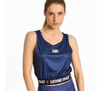 Leone 1947, ABX211 Women's Crop Tank Top, Dark Blue, S