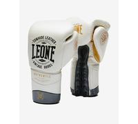 Leone1947 Authentic 2 Leather Artificial Boxing Gloves White 10 oz