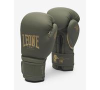 Leone1947 Black&gold Artificial Leather Boxing Gloves Green 16 oz