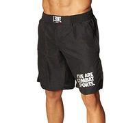 LEONE 1947, Basic MMA Shorts, Unisex Adult, Black, XL, AB795