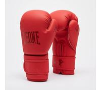 LEONE 1947 BLACK&WHITE BOXING GLOVES red 16 - GN059