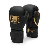 LEONE 1947 Boxing Synthetic Training Gloves Protective Foam Padding Black/Gold