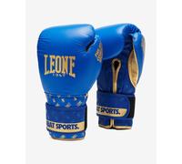 Leone1947 Dna Leather Artificial Boxing Gloves Blue 10 oz