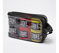 LEONE 1947 Hand Wraps Multipack, Pack x 3-AB705P Unisex-Adult, Red/Black/Yellow, 450 cm