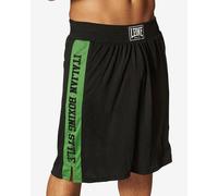 Leone 1947 Italian Boxing Style Shorts Black Green - M