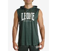 Leone 1947 Logo Sleeveless Hoodie Green White - XL