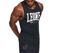 LEONE 1947, Logo Tank Top, Man, Black, XL, ABX101
