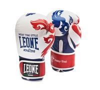 LEONE 1947 Muay Thai Unisex Boxing Gloves - Adult, White, 12 oz