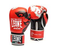 LEONE 1947 MUAY THAI Unisex Gloves, Adult, Red, 12oz
