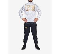 Leone 1947 Premium Tracksuit Black White Black Gold - L