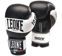 LEONE 1947, Shock Boxing Gloves, Unisex Adult, Black, 16 OZ, GN047