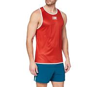 LEONE 1947 Tank Top DOUBLE FACE BOXING SINGLET - AB214, Red/Blue, XS UK