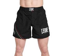 LEONE 1947 - Training Flag Shorts, MMA Flag Shorts - AB958 Unisex - Adult Black