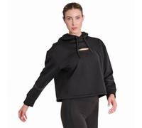 LEONE 1947 Women's Felpa Corta Con Cappuccio - Black Lion Hooded Sweatshirt (pack of 1)