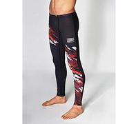 LEONE Compression Pants Neo Camo Red ABX56 Sports Leggings (M)