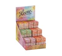 LEONE DISPLAY 6 FLAVOURS Hard Candy Assorted Tablets with Violetta Leone Expo 36 Pieces 27 g