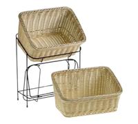 Leone Prestige Fruit Bread Baskets Set With Stand Polypropylene Dishwasher Safe