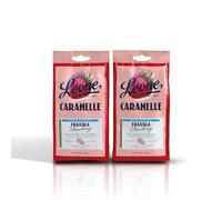 Leone since 1857 - Sugar-Free Strawberry Candies - Gluten-Free and Vegan Strawberry-Flavored Hard Candies - 2x125g