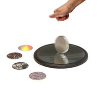 Leonhard Eulers Spinning Top Desk Toy for Adults in the Office, Creates Hypnotic Light Refraction and Sound Representation, Science Decoration for Home and Workplace, Age 14+