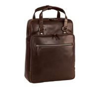 Leonhard Heyden Roma backpack leather 42 cm laptop compartment brown