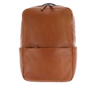 Leonhard Heyden Hamburg backpack leather 40 cm laptop compartment brown