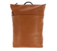 Leonhard Heyden Hamburg backpack leather 46 cm laptop compartment brown