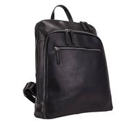 Leonhard Heyden Roma backpack leather 40 cm laptop compartment black