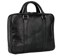 Leonhard Heyden Bergamo briefcase leather 38 cm laptop compartment black
