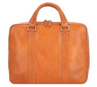 Leonhard Heyden Bergamo briefcase leather 38 cm laptop compartment brown