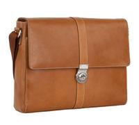 Leonhard Heyden Bergamo Messenger leather 38 cm laptop compartment brown