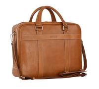 Leonhard Heyden Bergamo briefcase leather 41 cm laptop compartment brown