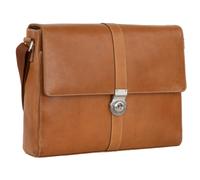 Leonhard Heyden Bergamo Messenger leather 38 cm laptop compartment brown