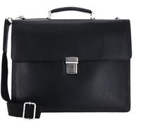 Leonhard Heyden Berlin briefcase leather 40 cm laptop compartment black