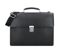 Leonhard Heyden Berlin briefcase leather 40 cm laptop compartment black