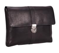 Leonhard Heyden Bergamo briefcase leather 37 cm laptop compartment black