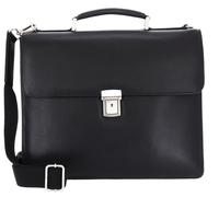Leonhard Heyden Berlin briefcase leather 38 cm laptop compartment black