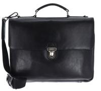LEONHARD HEYDEN briefcase Roma Aktenmappe 2 Fächer 5390 Schwarz