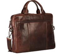 Leonhard Heyden Roma briefcase leather 37 cm laptop compartment brown