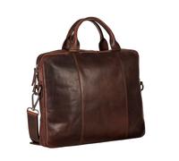 Leonhard Heyden Roma briefcase leather 38 cm laptop compartment brown