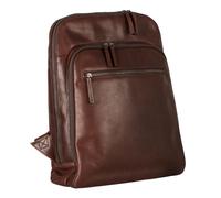 Leonhard Heyden Roma backpack leather 40 cm laptop compartment brown