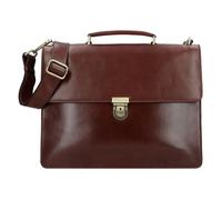 Leonhard Heyden Cambridge briefcase leather 40 cm laptop compartment brown