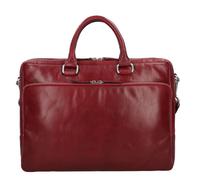 Leonhard Heyden Cambridge briefcase leather 40 cm red