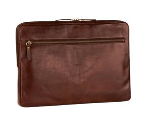 Leonhard Heyden Cambridge laptop sleeve leather 41 cm brown