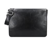Leonhard Heyden Cambridge Messenger leather 38 cm laptop compartment black