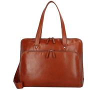 Leonhard Heyden Cambridge shoulder bag leather 41 cm laptop compartment brown