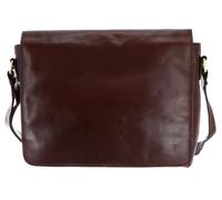 Leonhard Heyden Cambridge Messenger leather 38 cm laptop compartment brown