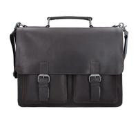Leonhard Heyden Dakota briefcase leather 40 cm laptop compartment brown