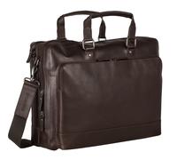 Leonhard Heyden Dakota briefcase leather 40 cm laptop compartment brown